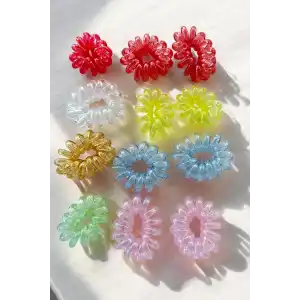 12li Karışık Renk Helezon Toka Set