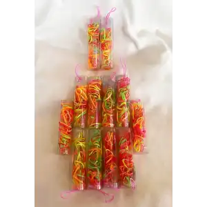 12li Karışık Renk Perma Lastik Toka Set