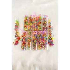 12li Karışık Renk Perma Lastik Toka Set