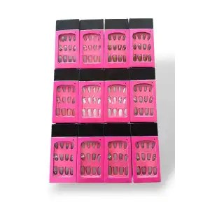 12li Karışık Renk Takma Tırnak Set