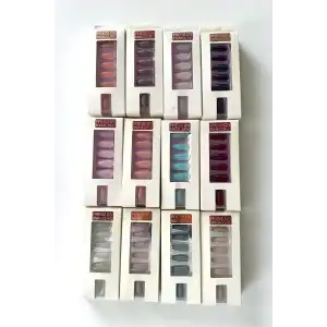 12li Karışık Renk Takma Tırnak Set