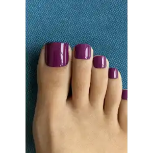 12li Mor Renk Takma Tırnak Set (Yapıştırıcılı)