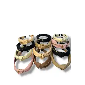 12´li Karışık Renk Düğüm Detaylı Taç Set