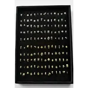 140lı Karışık Renk Standlı Tragus Küpe Set