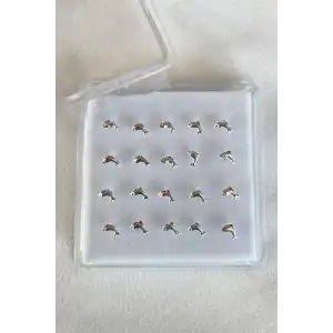 20li Gümüş Renk Balina Figürlü Hızma Set