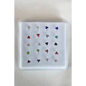 20li Gümüş Taş Detaylı Hızma Set