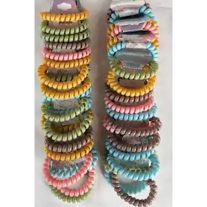 20li Karışık Renk İkili Helezon Toka Set