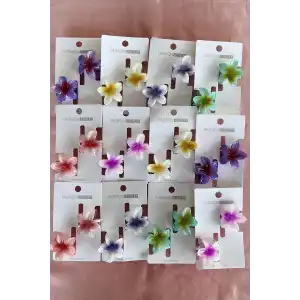 24lü Karışık Renk Lotus Toka Set