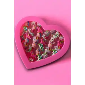 36lı Karışık Figürlü Çocuk Yüzük Set