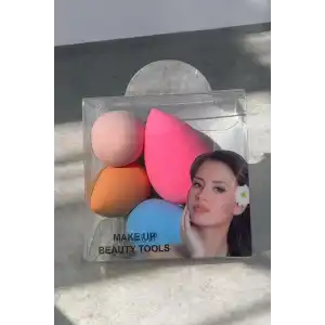 5li Karışık Renk Makyaj Süngeri Set