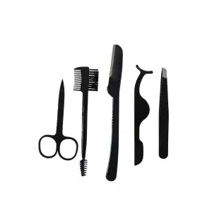 5li Siyah Renk Kaş Bakım Seti