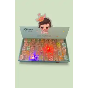 50 Adet Karışık Figürlü Işıklı Yüzük Set