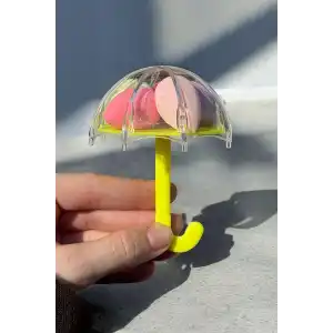 6lı Karışık Renk Şemsiye Figürlü  Makyaj Süngeri Set