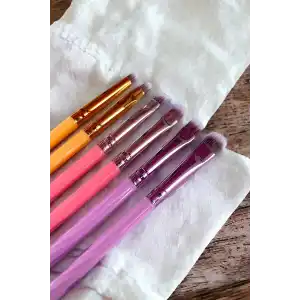 6´lı Karışık Renk Makyaj Fırça Seti