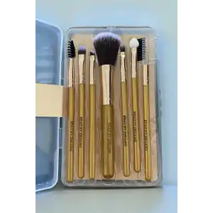 Altın Renk 7li Makyaj Fırçası Set