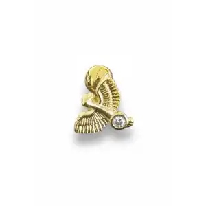 Altın Renk Anka Kuşu Figürlü Cerrahi Çelik Tragus/Kıkırdak Küpe/Piercing (Tek)