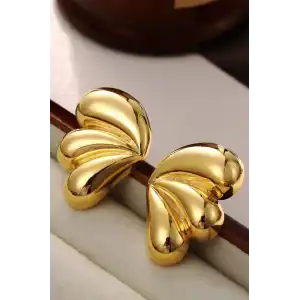 Altın Renk Çelik Küpe (Çift)