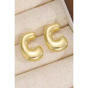 Altın Renk Çelik Küpe (Çift)