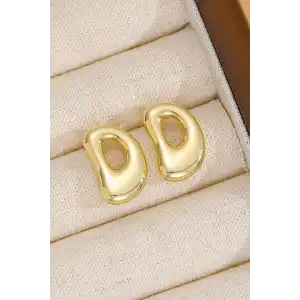 Altın Renk Çelik Küpe (Çift)