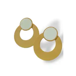 Altın Renk Çelik Küpe (Çift)