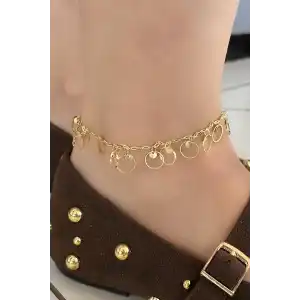 Altın Renk Halka Detaylı YSX Halhal