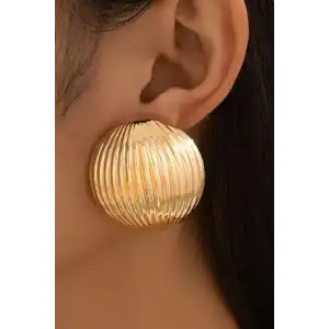 Altın Renk Metal Küpe (Çift)