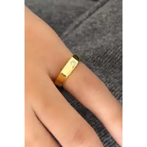 Altın Renk Serçe Parmak Yüzük (Ayarlanabilir)