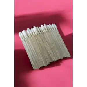 Altın Renk Sim Detaylı Ruj Sürme Çubuğu