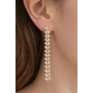 Altın Renk Su Yolu Çelik Küpe (Çift)