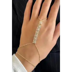 Altın Renk Taş Detaylı Şahmeran