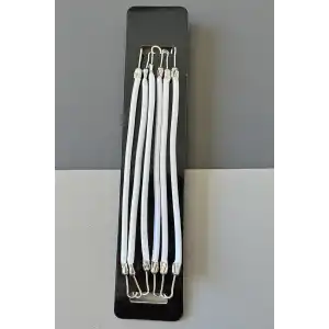 Beyaz Renk 5li Kancalı Toka Set