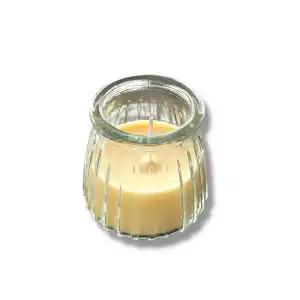 Beyaz Renk Bardakta Vanilya Kokulu Dekoratif Mum