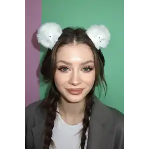 Beyaz Renk Canavar Figürlü Çocuk Taç