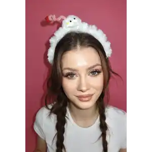 Beyaz Renk Canavar Figürlü Çocuk Taç