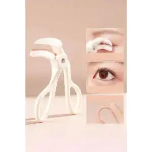 Beyaz Renk Kirpik Kıvırıcı/ Kirpik Kıvırma Aparatı