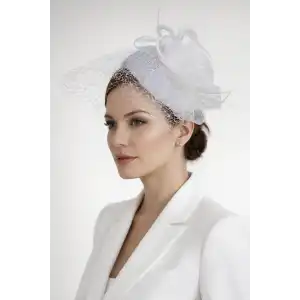 Beyaz Renk Nikah Şapkası/Vualet Şapka