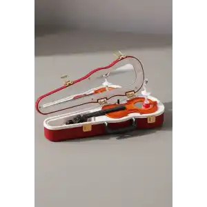 Dekoratif Dans Eden Balerinli Keman Müzik Kutusu
