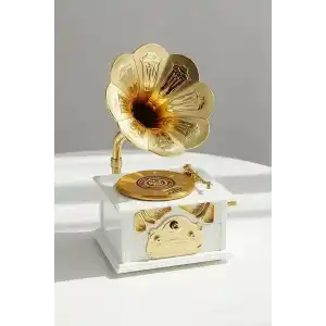 Dekoratif Gramafon Müzik Kutusu
