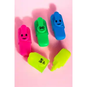 Emoji Figürlü 4lü Fosforlu Kalem Set