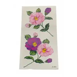 Geçici Çiçek Figürlü Dövme Tatto