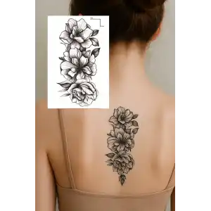 Geçici Çiçek Figürlü Dövme Tattoo