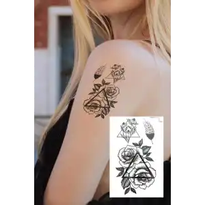 Geçici Çiçek Figürlü Mini Dövme Tattoo