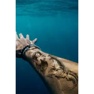 Geçici Deniz Kızı Dövme Tattoo