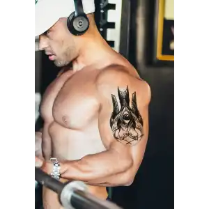 Geçici Göz Ve Kuş Dövme Tattoo