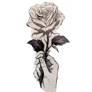 Geçici Gül Figürlü Dövme Tatto