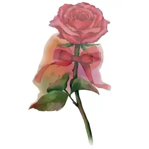 Geçici Gül Figürlü Dövme Tatto