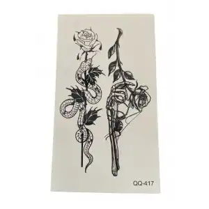 Geçici Gül Figürlü Dövme Tatto