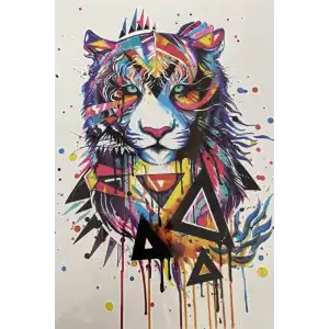 Geçici Kaplan Figürlü Dövme Tattoo