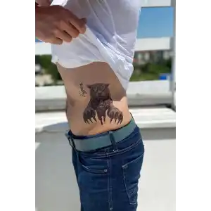Geçici Kaplan ve Aslan Dövme Tattoo