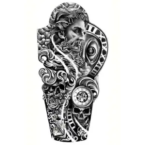 Geçici Karışık Figürlü Dövme Tattoo